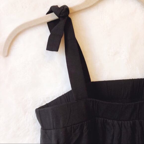 LOFT Black Layered Tie Top - Picture 5 of 7